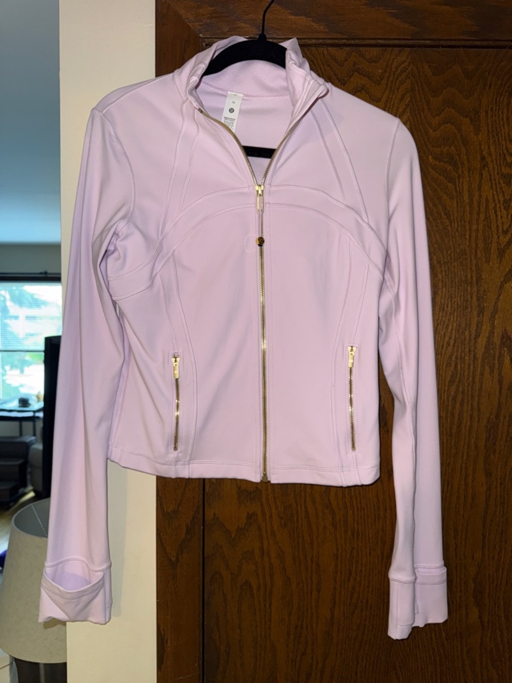 lululemon athletica Light Pink Zip-Up Bomber Jacket